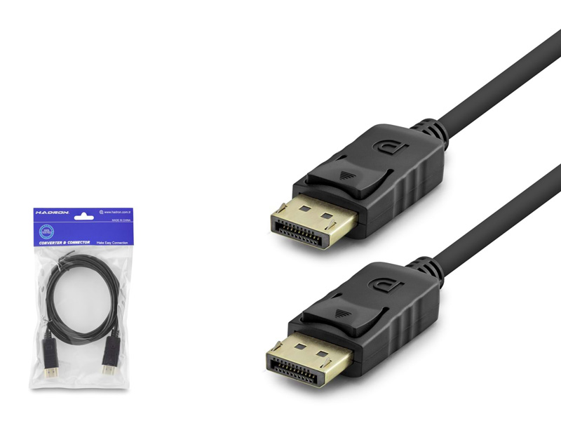 DisplayPort Görüntü Kablosu 4K 30 Hz 1.8 m Siyah
